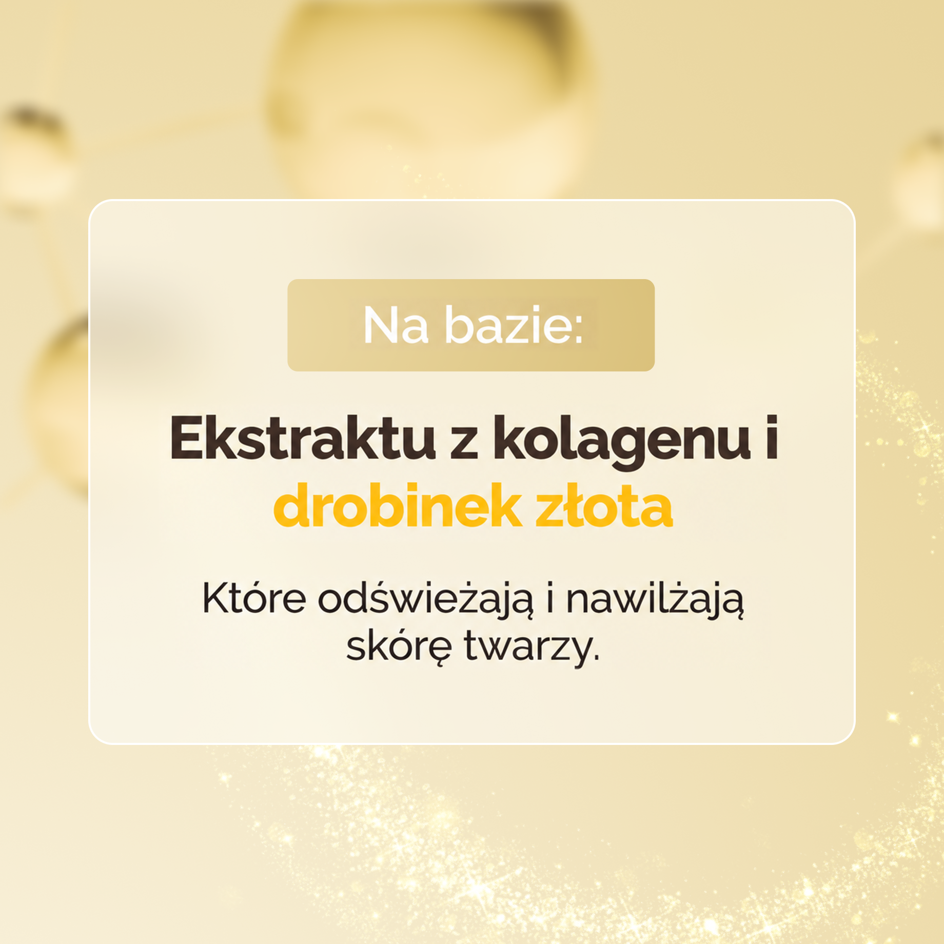 Złote płatki pod oczy na opuchliznę i cienie