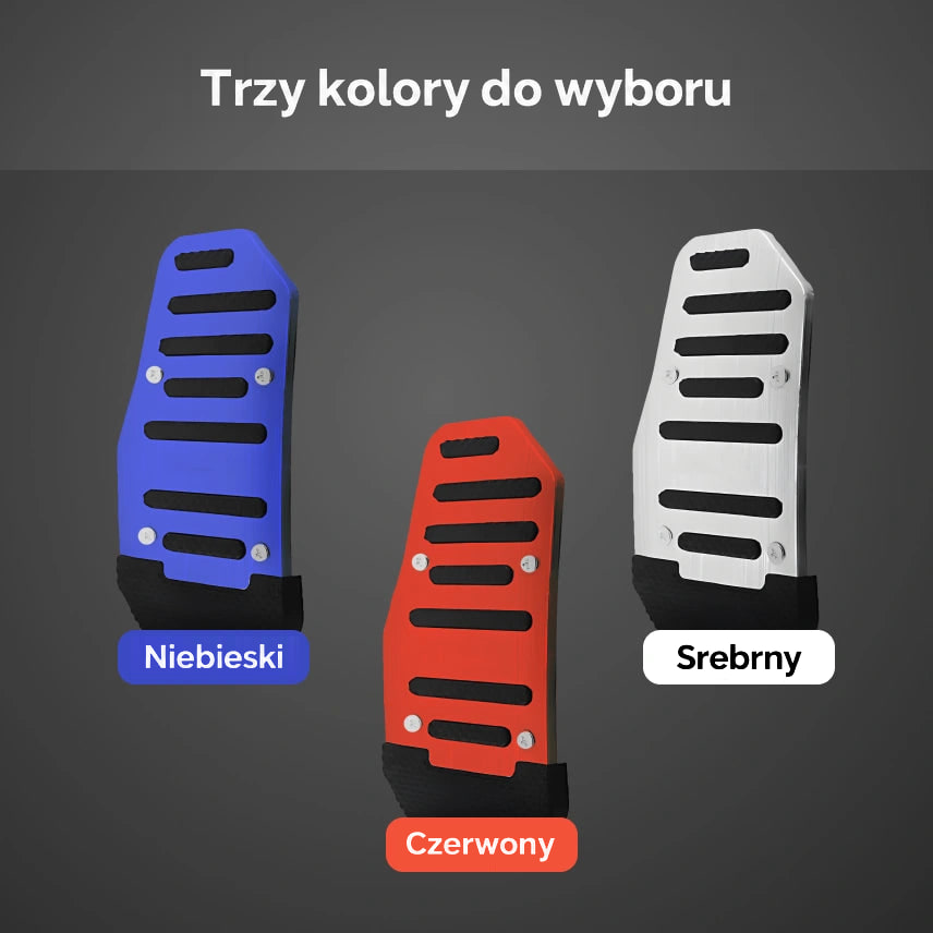 Antypoślizgowe nakładki na pedały samochodowe - GripMax