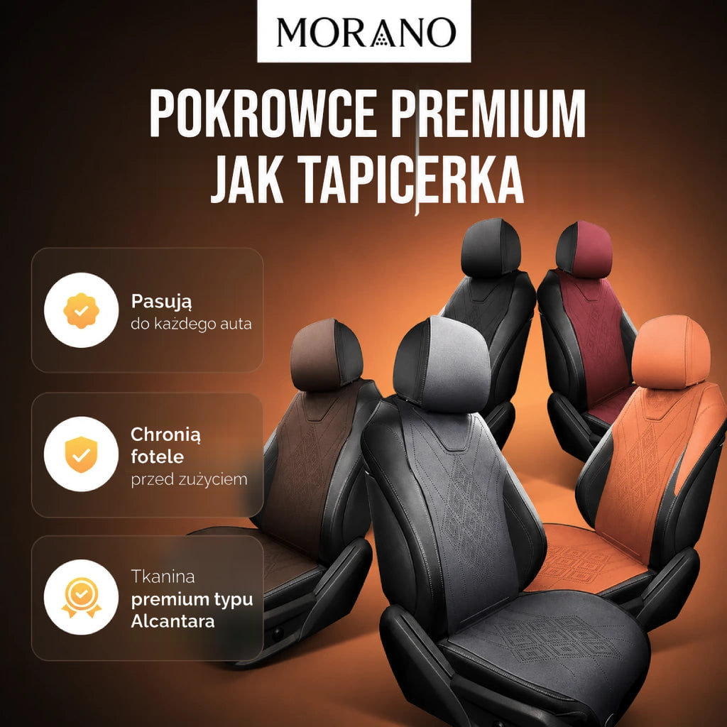 Tapicerskie pokrowce samochodowe premium Morano