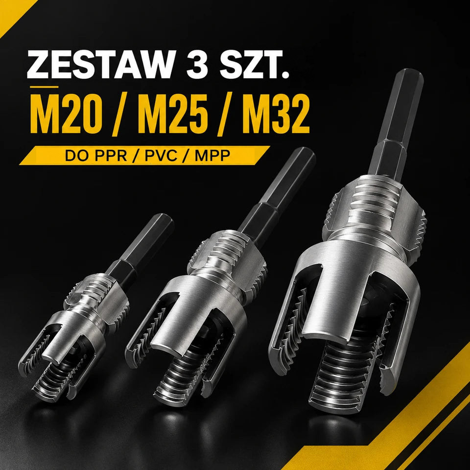 Zestaw do gwintowania rur PPR 20/25/32 mm