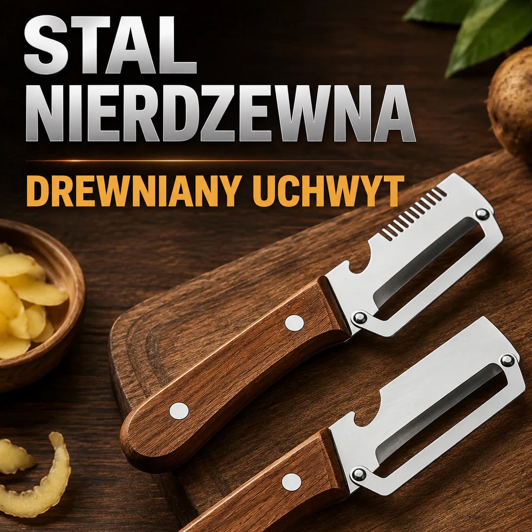 Zestaw 2 wielofunkcyjnych obieraczek 2 w 1