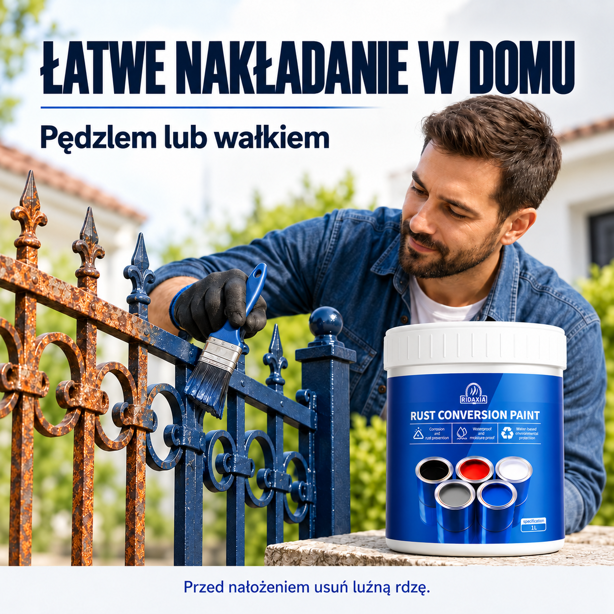 RustPaint: nakładanie pędzlem lub wałkiem